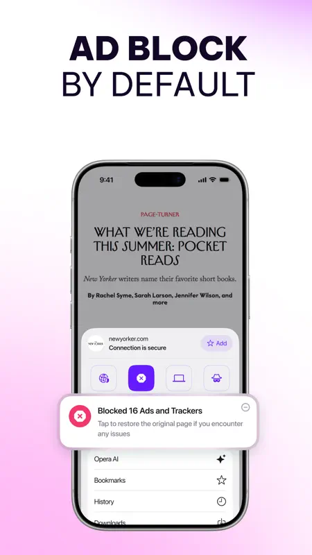 Opera Browser with VPN screenshot 2 of 8