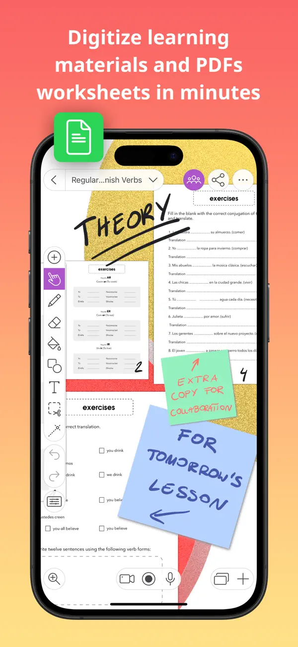 Whiteboard Explain Everything iPhone App Screenshot 8 – Bildung
