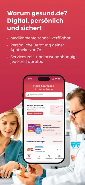 gesund.de - E-Rezept, Apotheke iPhone screenshot 3