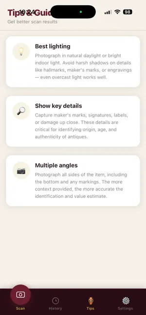 AntiqueSnap - Antique ID screenshot 1