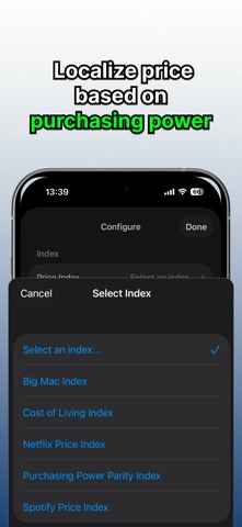 Localize Price - Parity iPhone screenshot