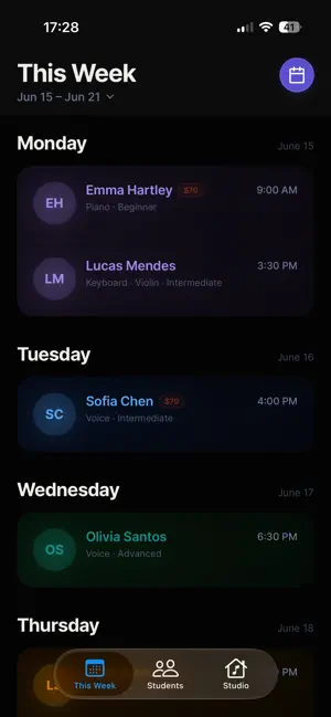 LessonFlow: Music Teacher screenshot 1