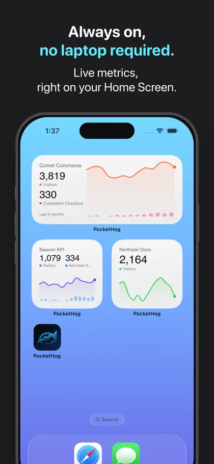Screenshot 5 di 5 di PocketHog: All Your Projects