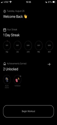 Simply - Workout App iPhone screenshot