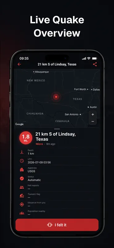 Earthquake Alert: QuakePulse screenshot 4 of 5