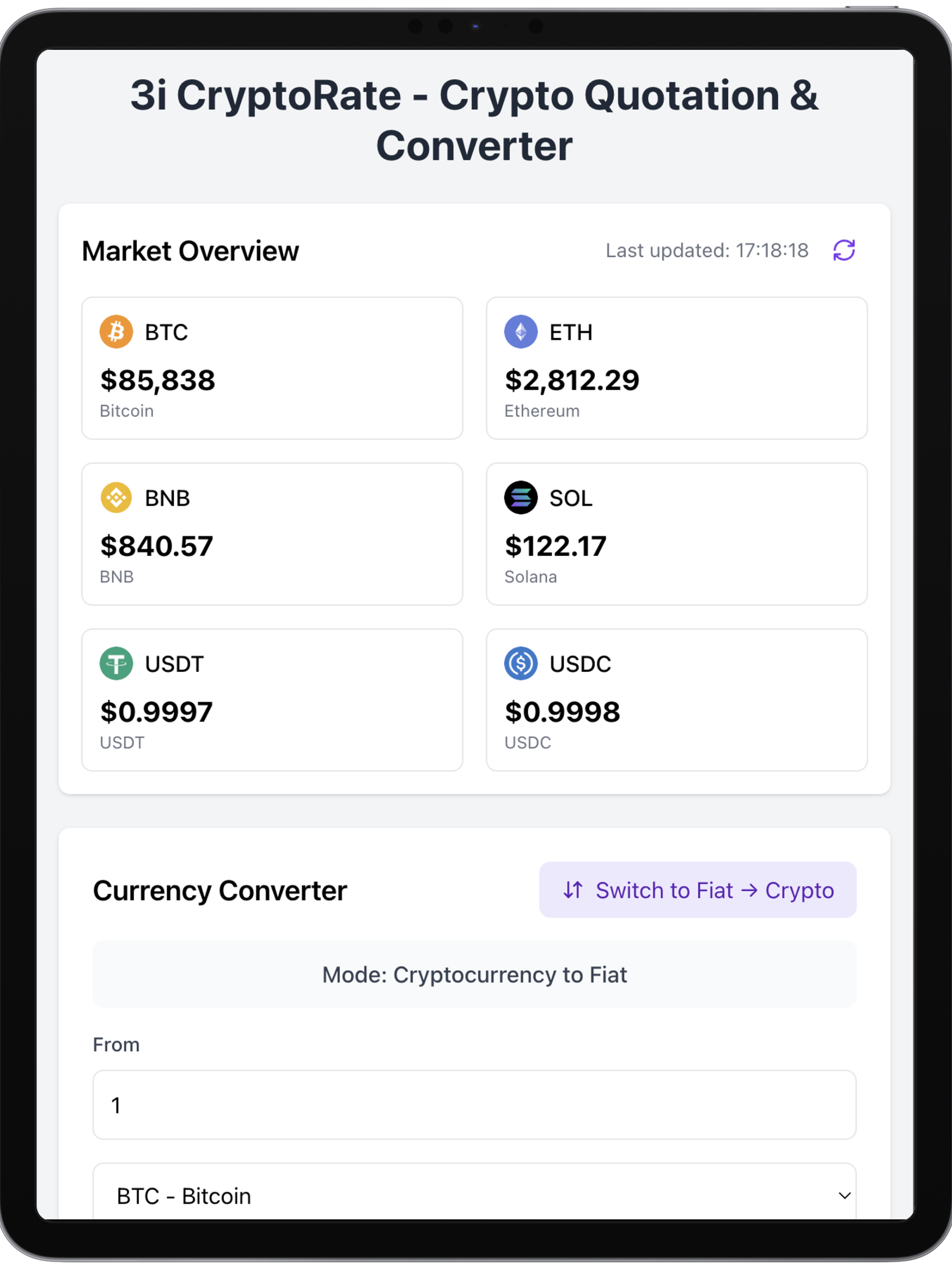 3i Crypto Rate screenshot 4