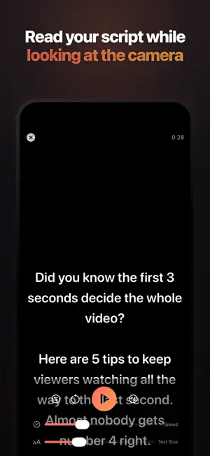 Cueflow: AI Teleprompter screenshot 1