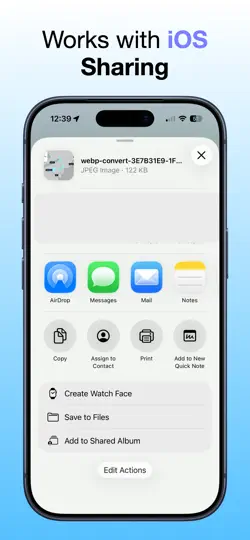 Screenshot von WEBP To JPG Converter auf dem iPhone 4