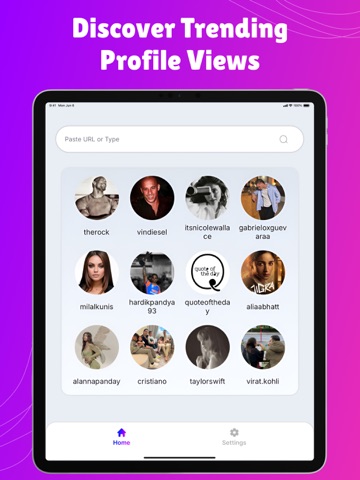 Amazing Profile Viewer iPad screenshot