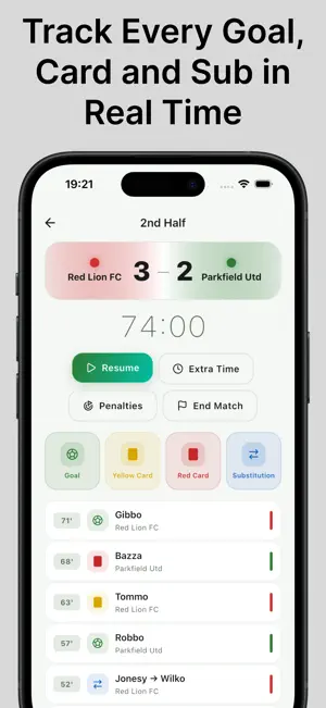 My Match - Soccer Scoreboard screenshot 1