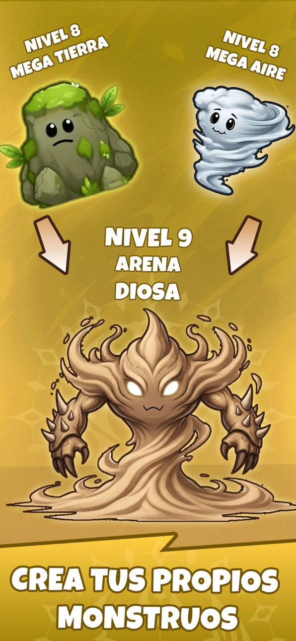 Elemental Merge Game iOS Mod IPA screenshot 1 - iOS game interface