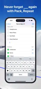 Packing List – Pack, Repeat screenshot #5 for iPhone