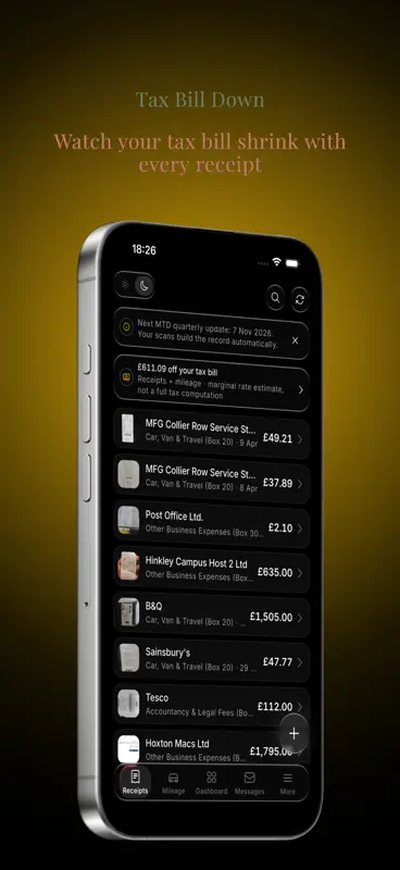 PocketReceipt: UK Tax Receipts screenshot 1 of 7
