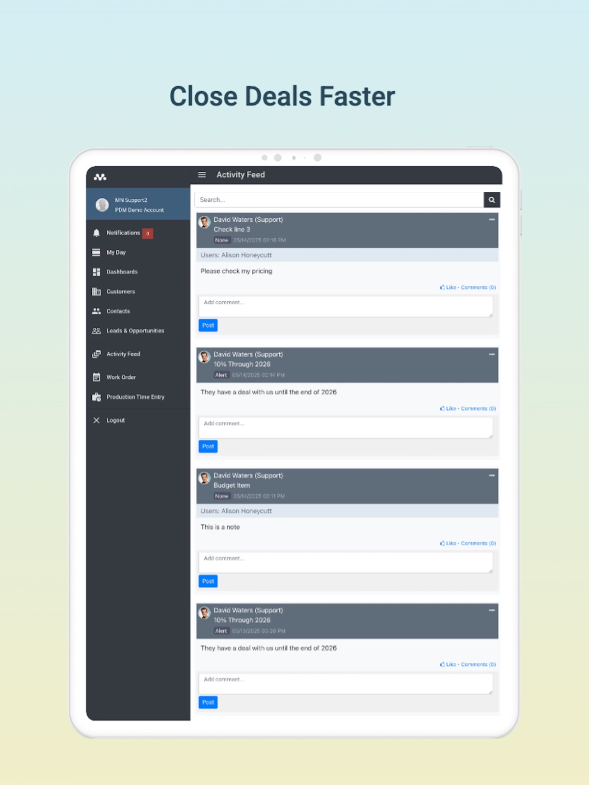 Mothernode CRM ipad screenshot 4
