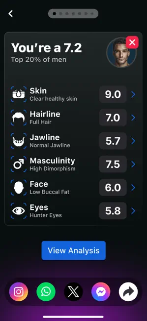 LooksMax Face Rating AI－LooxUP iPhone screenshot 5