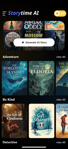 AI Story Generator - Novel AI iPhone screenshot