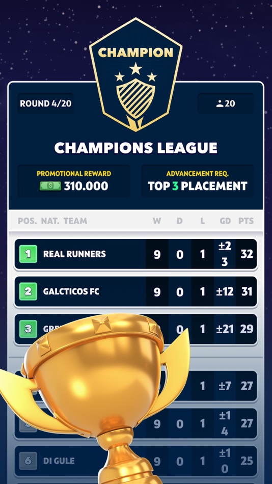 #4. WFM 2025 - Soccer Manager Game (iOS) 由: Gold Town Games AB
