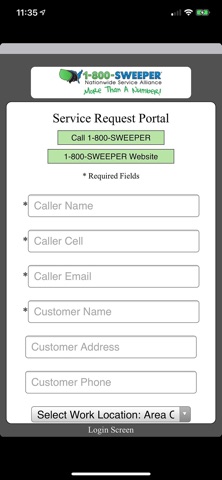 1-800 Sweeper App screenshot
