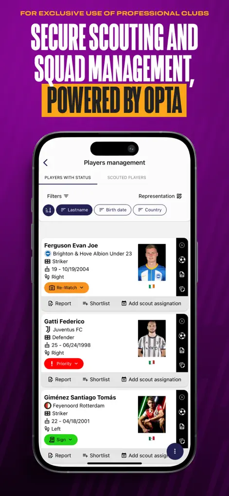 Opta Pro Hub - Sports App | MWM