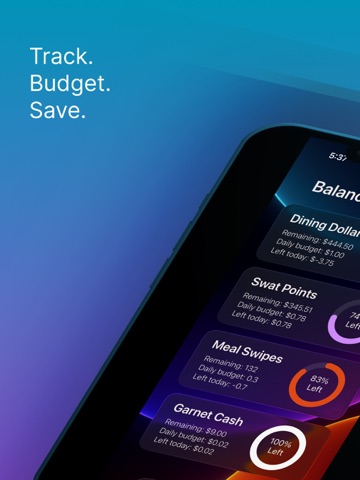 Budget Buddy: Swarthmore iPad screenshot
