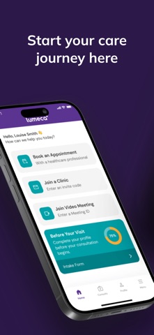 Lumeca Health app screenshot