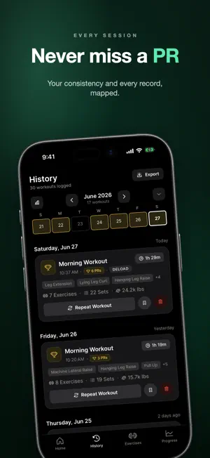 Everlift: Gym Workout Log screenshot 4