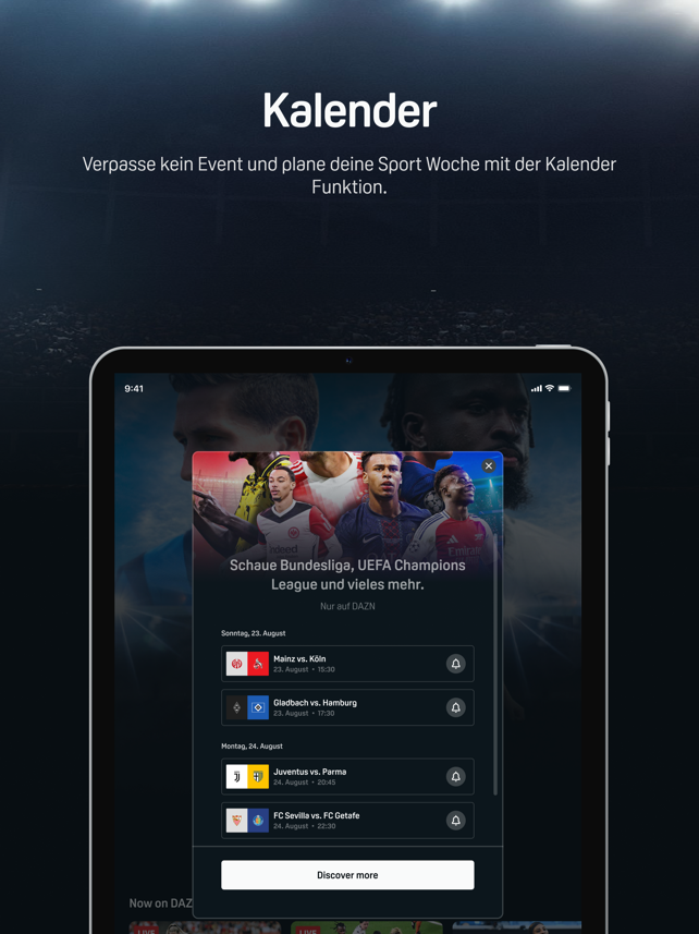 DAZN Sport Live Stream Screenshot
