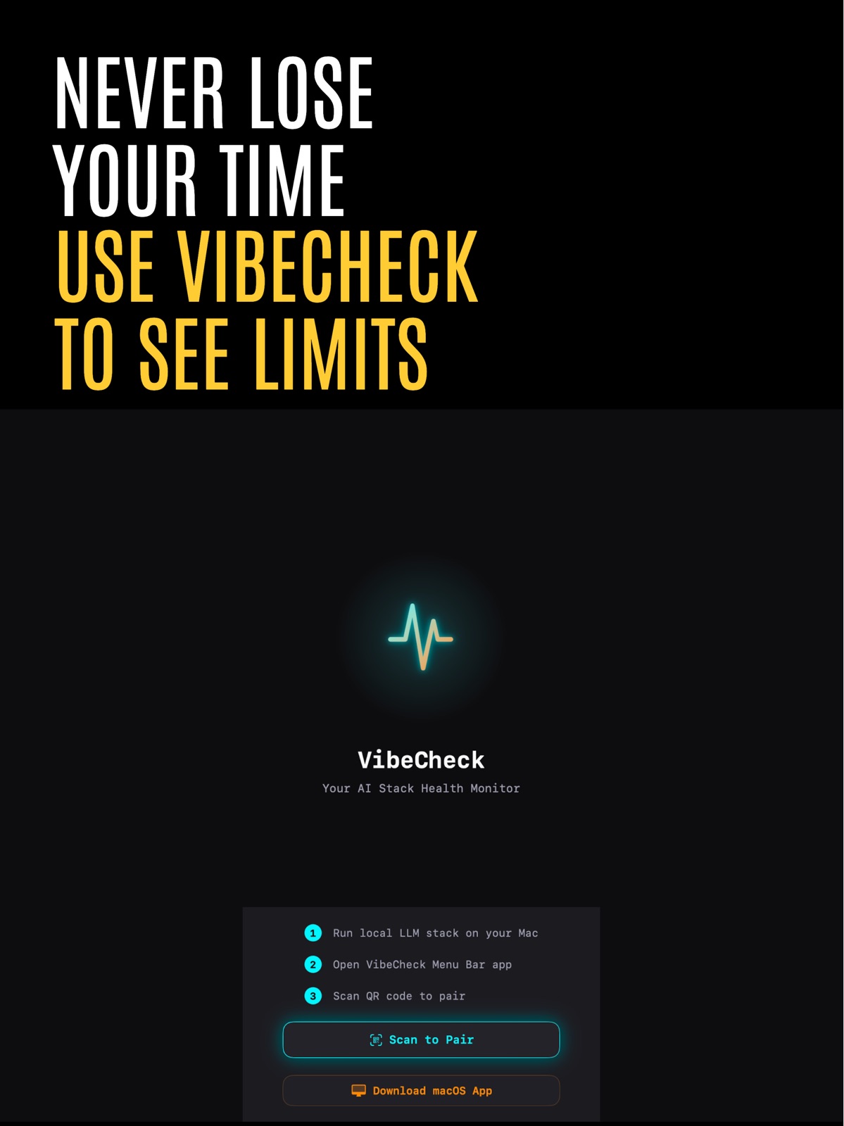 VibeCheck - Limits Companion ipad screenshot 1