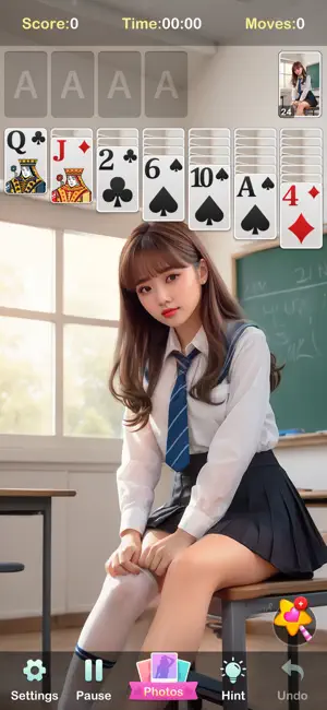Solitaire Girls: Card Games screenshot 4