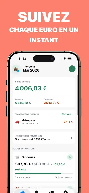 WeStash: Budget & Épargne screenshot 1 of 5