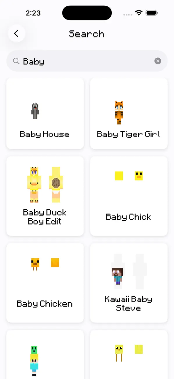 Screenshot #1 pour Baby Skins for Minecraft PE