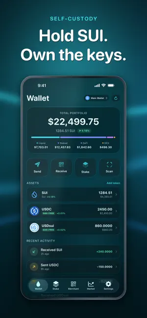 Sui Wallet-Stake & Defi screenshot 1