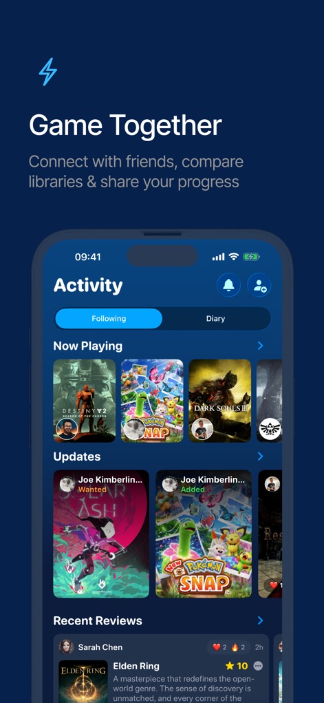 GameTrack - gametrack-activity-social-feed