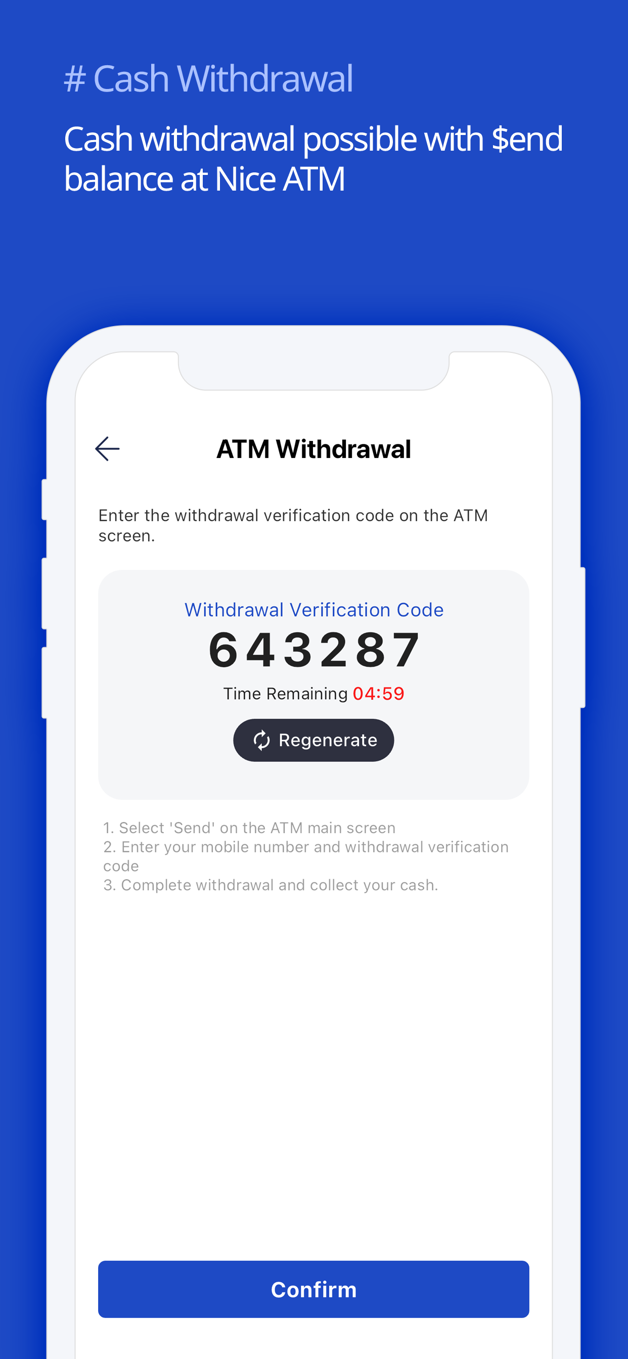 Send : e-Wallet meets Card