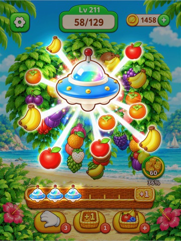 Gift Triple - Fruit Match Game iPad screenshot
