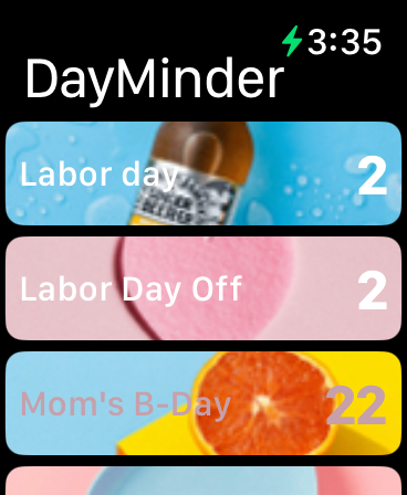 Day Counter widget
