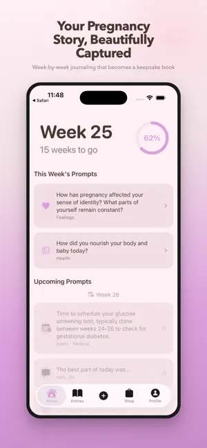 BabyBound: Pregnancy Journal screenshot 1