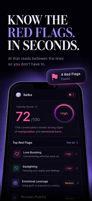 Selka: Dating Red Flag Scanner screenshot 1