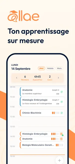 Allae : organise tes révisions screenshot 1