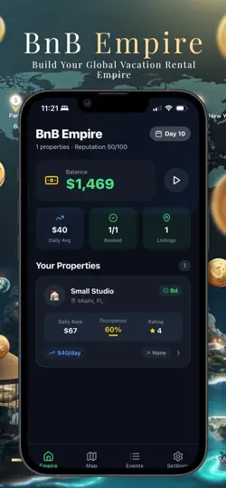 Captura de pantalla de BnB Empire en iPhone 1