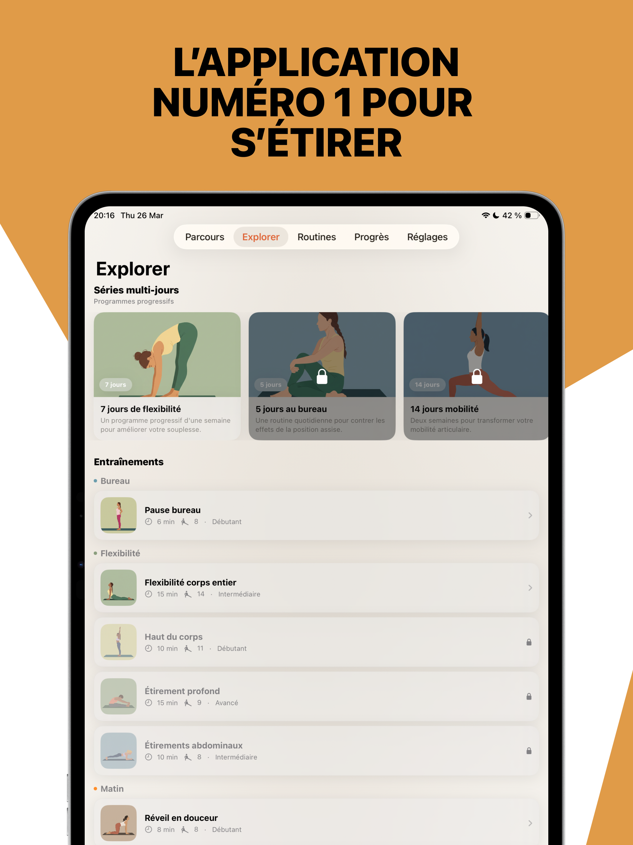 Flexora : étirements