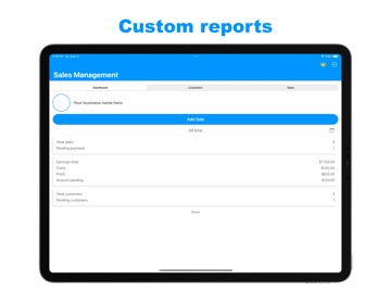 Simple Sales Management iPad screenshot