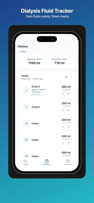 Dialysis Fluid Tracker screenshot 1