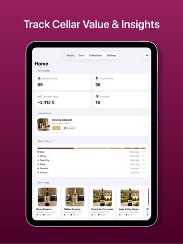 Wine Scanner App: Weino iPad screenshot