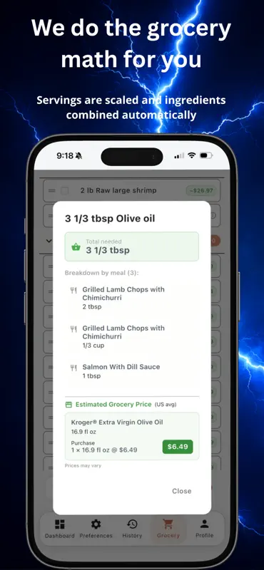 Lightning Fast Meal Planner screenshot 5 of 7