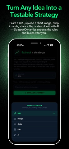 StrategyDynamics: Backtesting iPhone screenshot