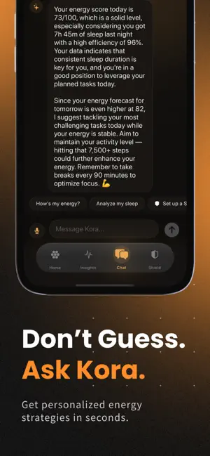 Kora: Energy & Focus Tracker screenshot 4