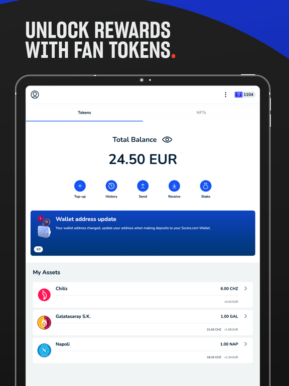 Screenshot #6 pour Socios.com - Wallet & Tokens