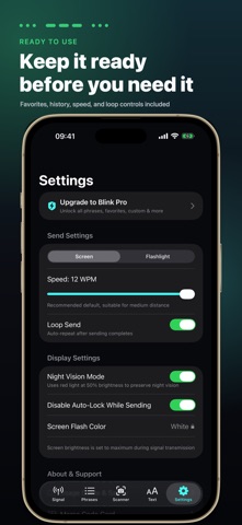 Blink - Morse Code Flashlight Screenshot 7 of 7