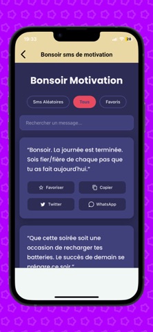 Bonjour Bonsoir Bonne nuit iPhone screenshot
